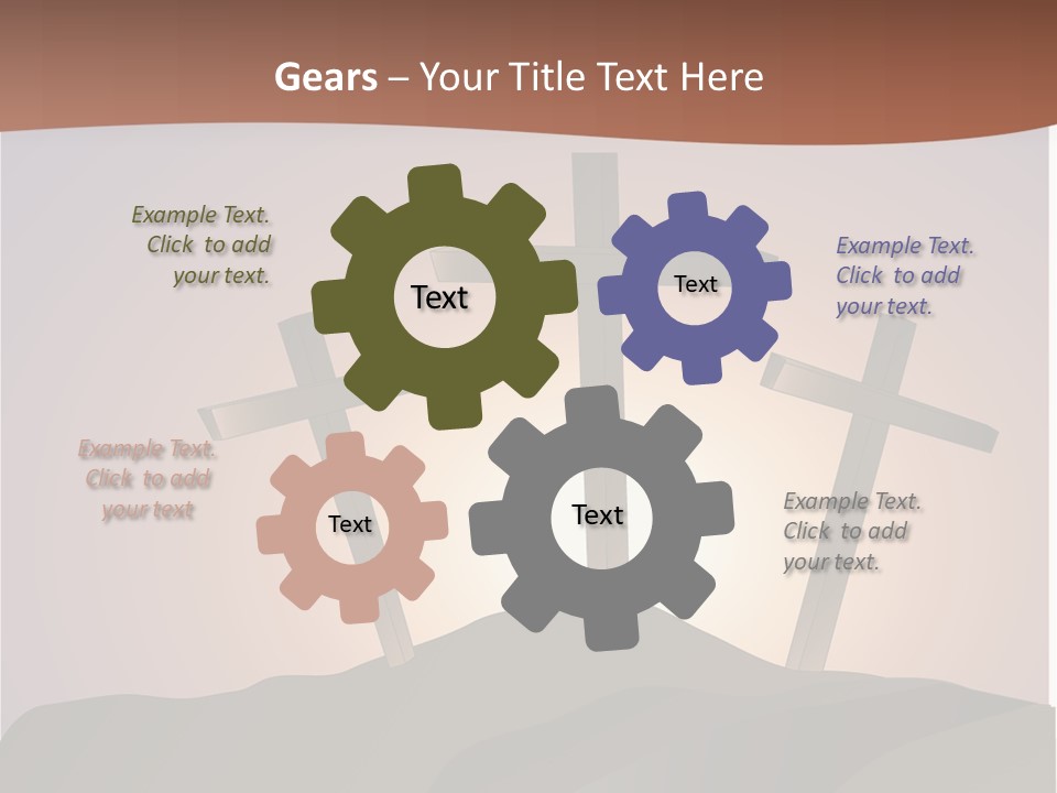 Crucifixion Hillside John PowerPoint Template