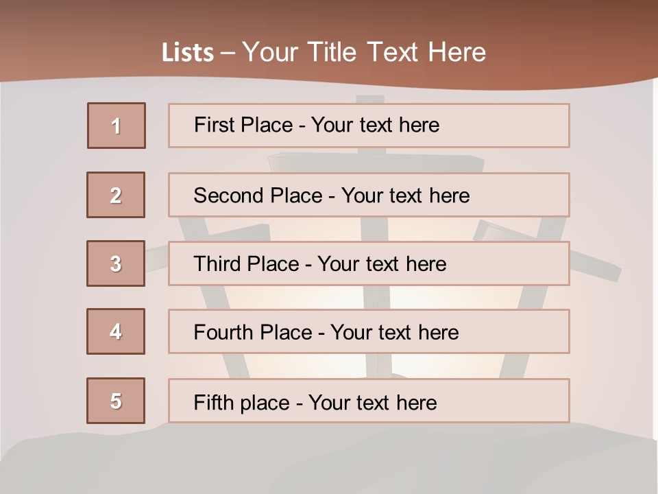 Crucifixion Hillside John PowerPoint Template