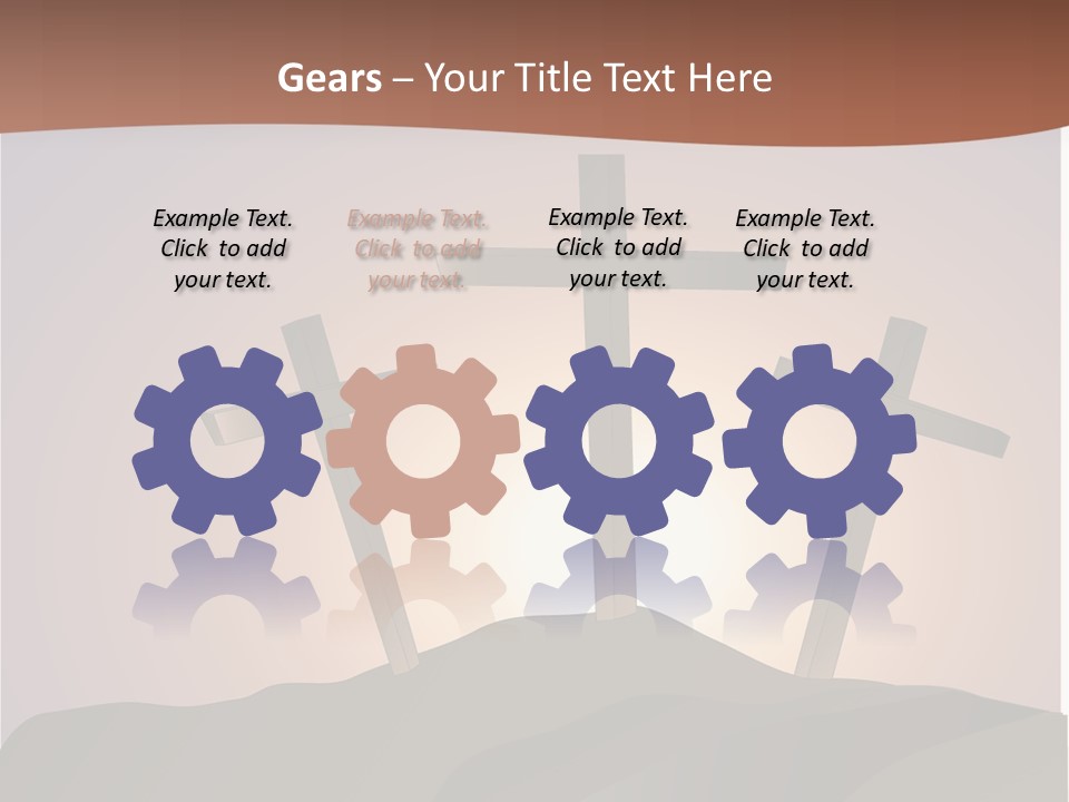 Crucifixion Hillside John PowerPoint Template