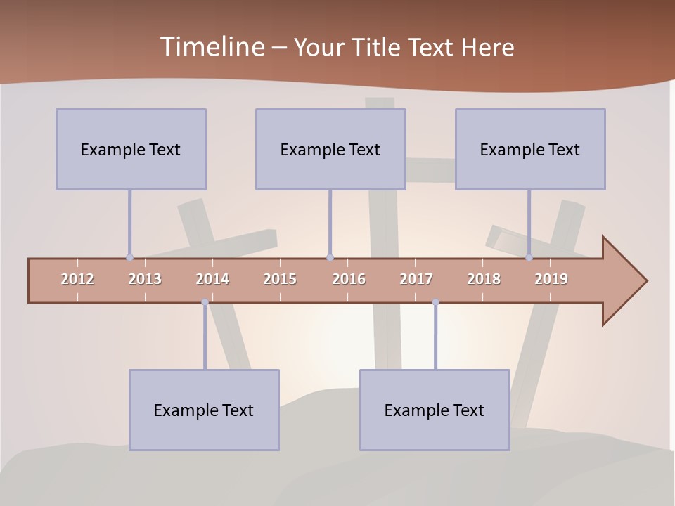Crucifixion Hillside John PowerPoint Template