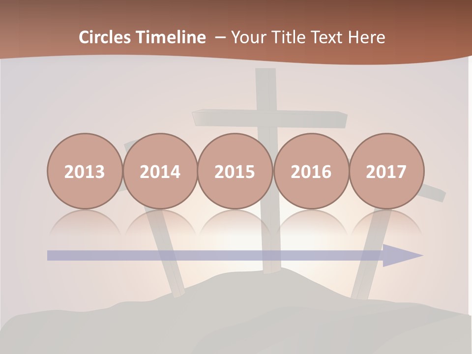 Crucifixion Hillside John PowerPoint Template