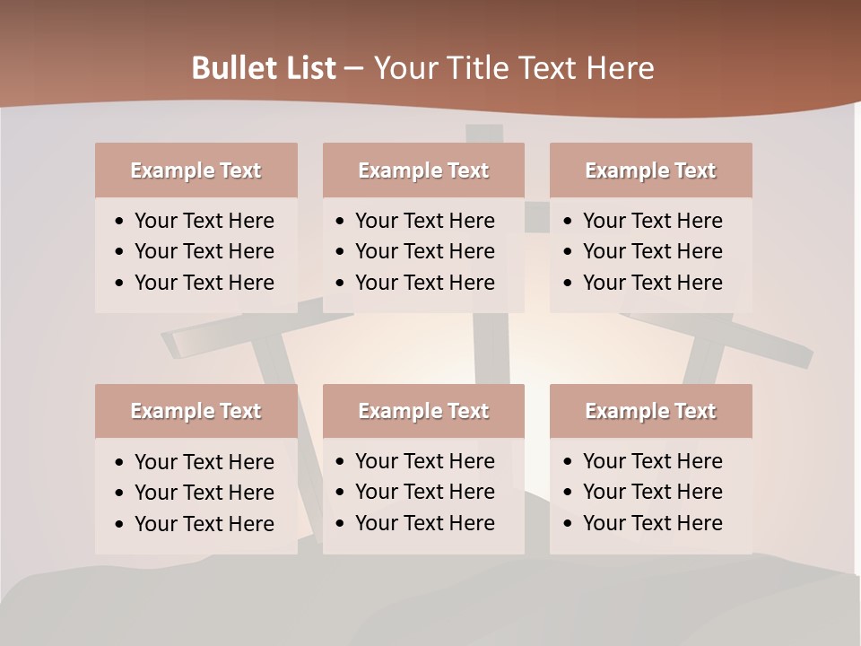 Crucifixion Hillside John PowerPoint Template
