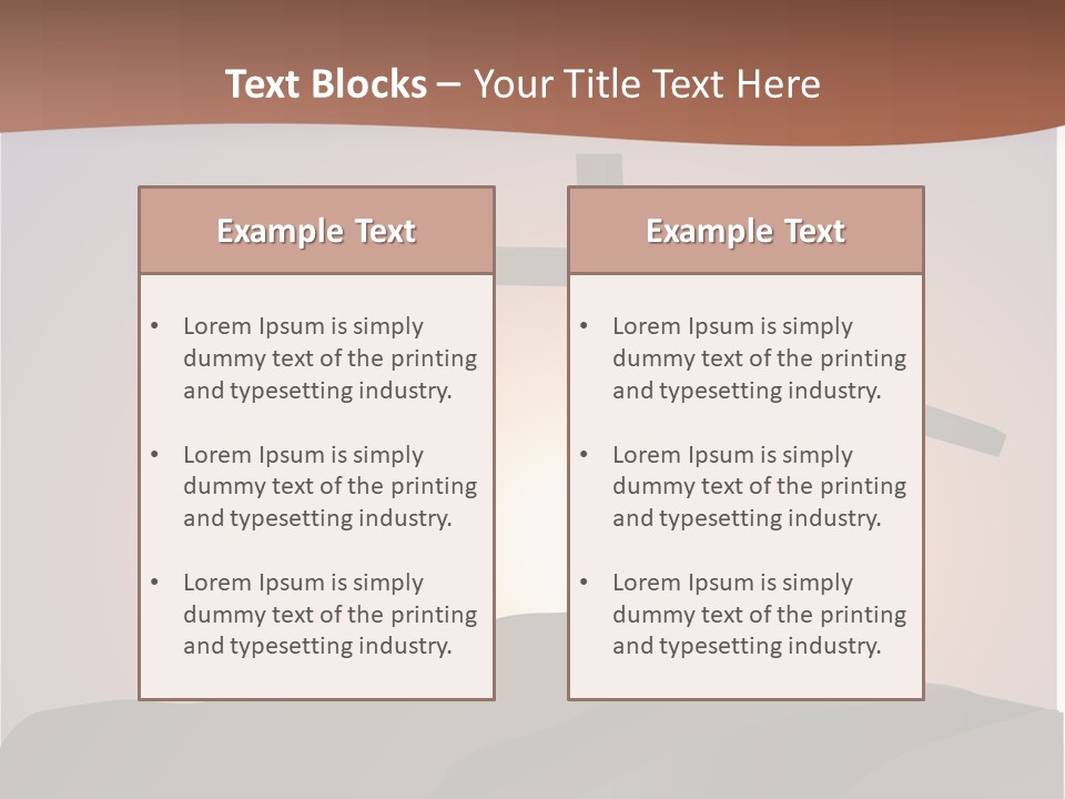 Crucifixion Hillside John PowerPoint Template