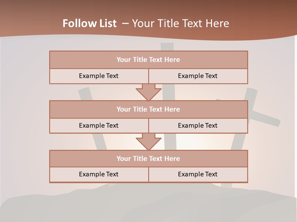 Crucifixion Hillside John PowerPoint Template