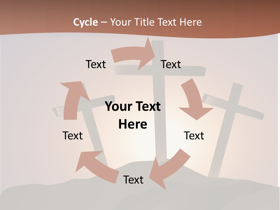 Crucifixion Hillside John PowerPoint Template