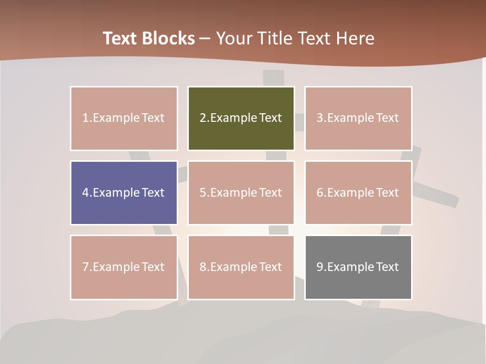 Crucifixion Hillside John PowerPoint Template