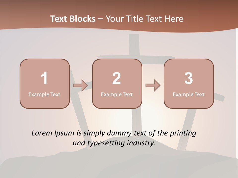 Crucifixion Hillside John PowerPoint Template