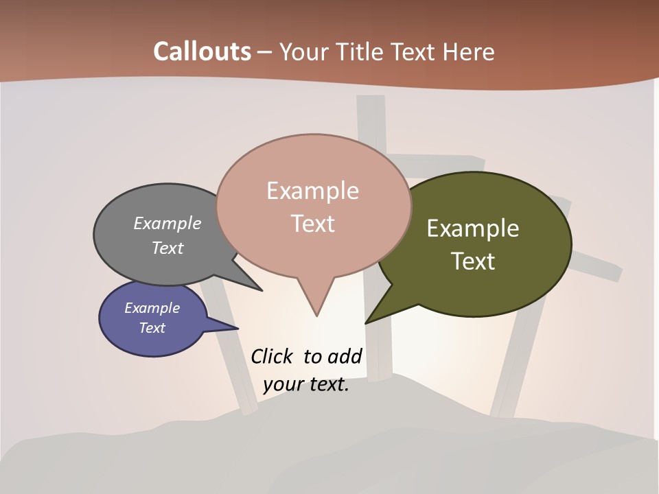 Crucifixion Hillside John PowerPoint Template