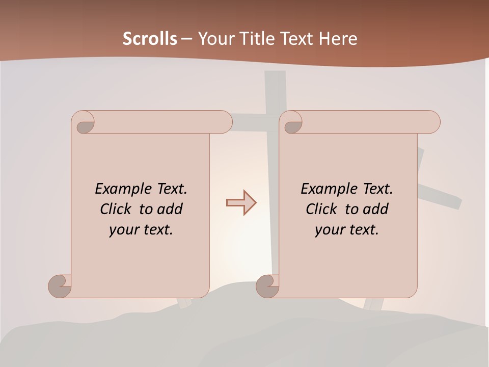 Crucifixion Hillside John PowerPoint Template