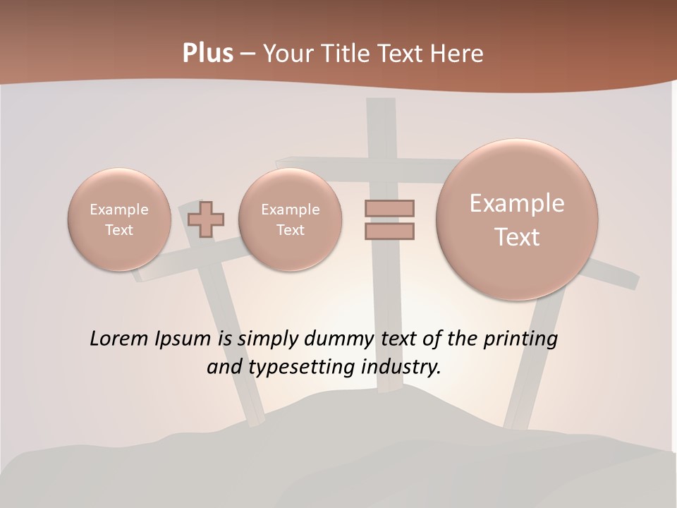 Crucifixion Hillside John PowerPoint Template
