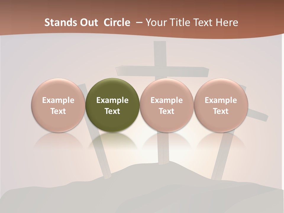 Crucifixion Hillside John PowerPoint Template