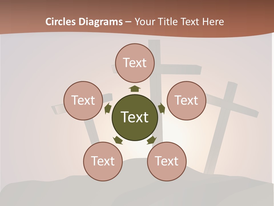 Crucifixion Hillside John PowerPoint Template
