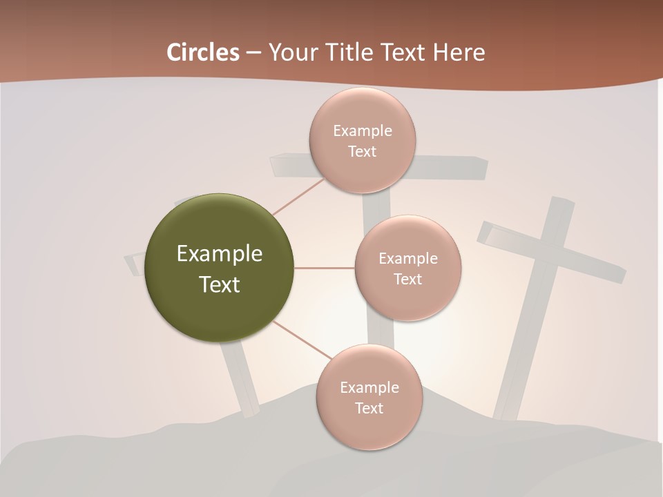 Crucifixion Hillside John PowerPoint Template