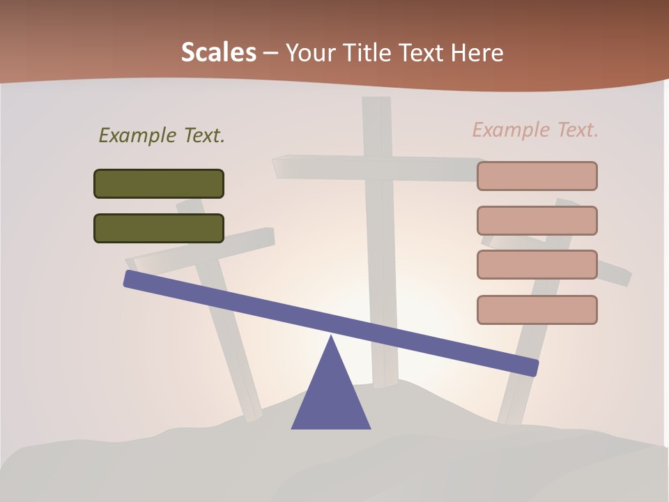 Crucifixion Hillside John PowerPoint Template