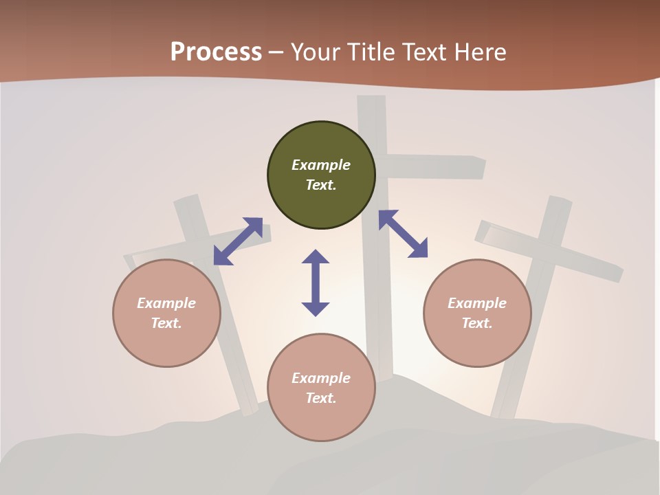 Crucifixion Hillside John PowerPoint Template