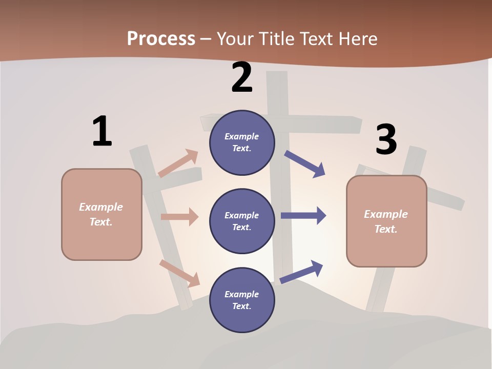 Crucifixion Hillside John PowerPoint Template