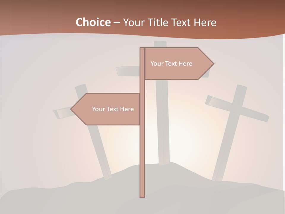 Crucifixion Hillside John PowerPoint Template