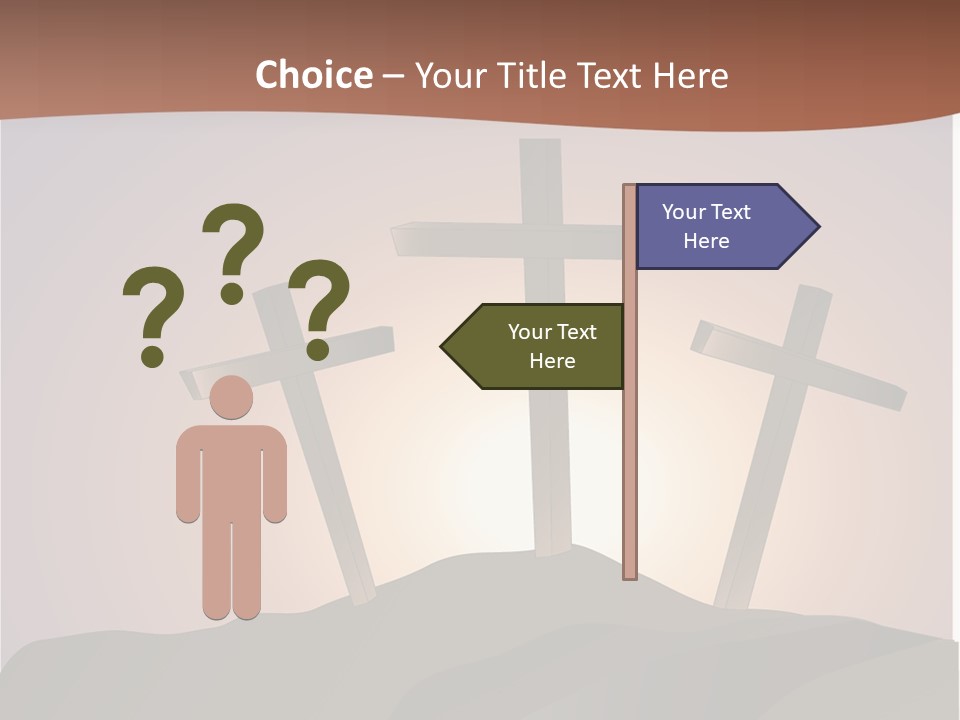 Crucifixion Hillside John PowerPoint Template