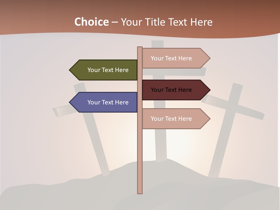 Crucifixion Hillside John PowerPoint Template