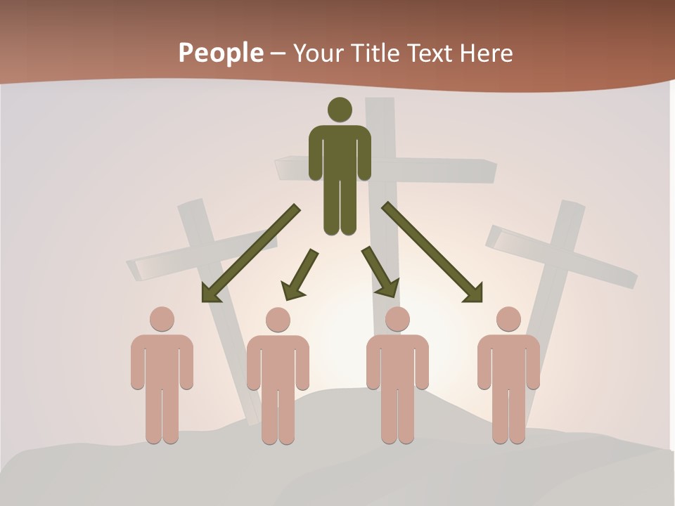 Crucifixion Hillside John PowerPoint Template