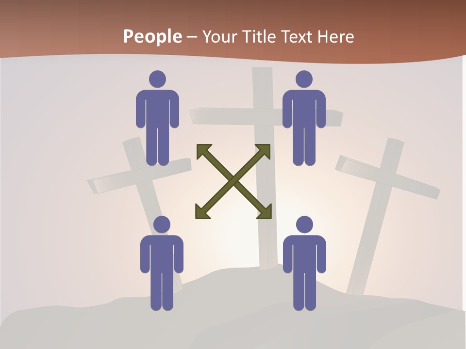 Crucifixion Hillside John PowerPoint Template