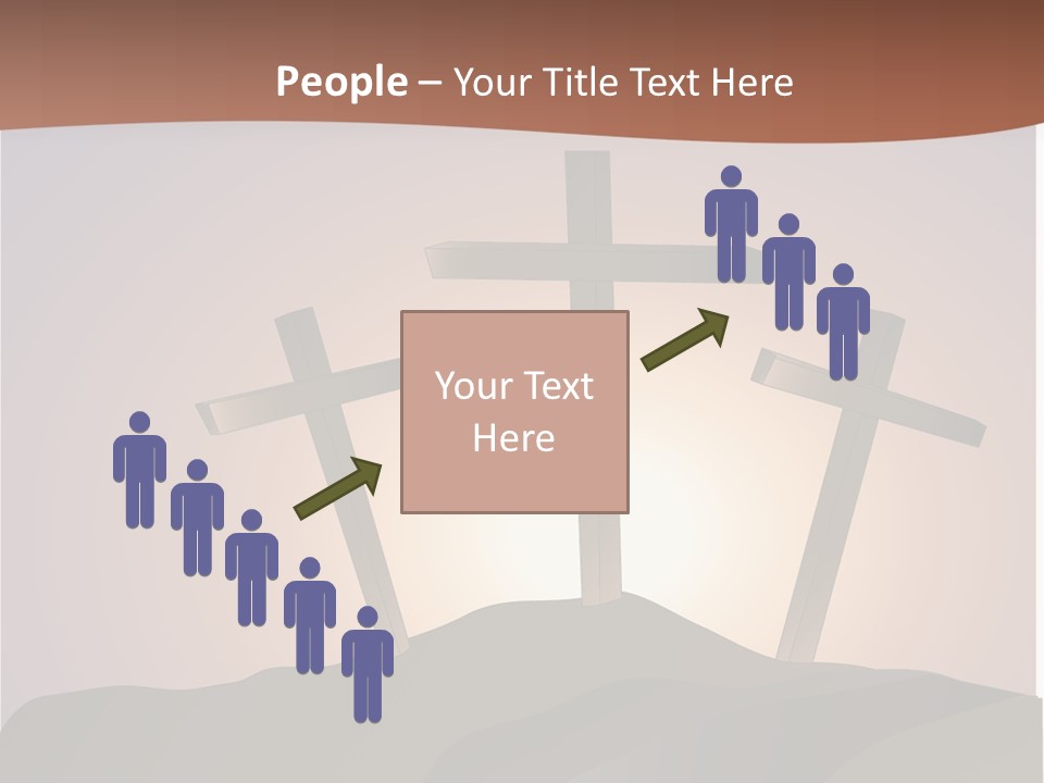 Crucifixion Hillside John PowerPoint Template