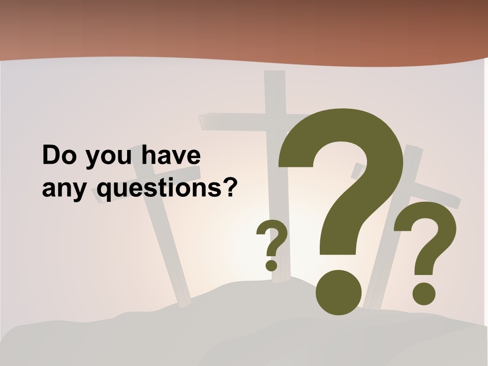 Crucifixion Hillside John PowerPoint Template