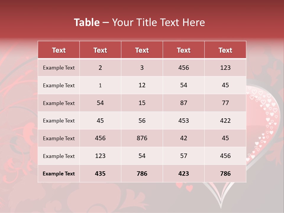 A Red Heart On A Black And Red Background PowerPoint Template