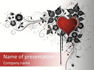 Paint Drawings Abstract PowerPoint Template