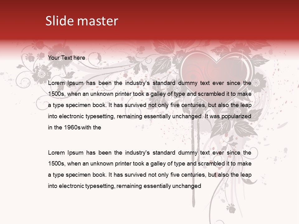 Paint Drawings Abstract PowerPoint Template