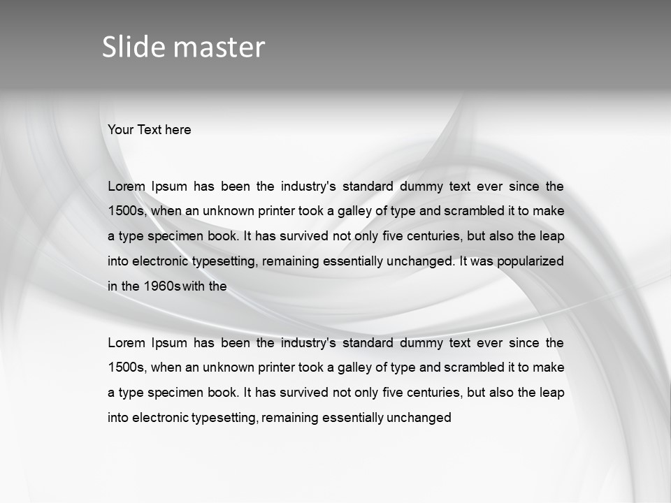 Soft Shine Fractal PowerPoint Template