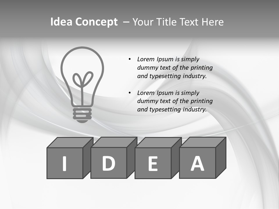 Soft Shine Fractal PowerPoint Template