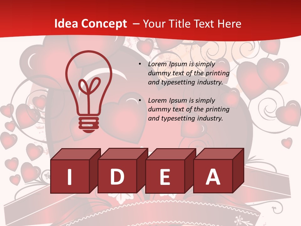 Glowing Generated Single PowerPoint Template