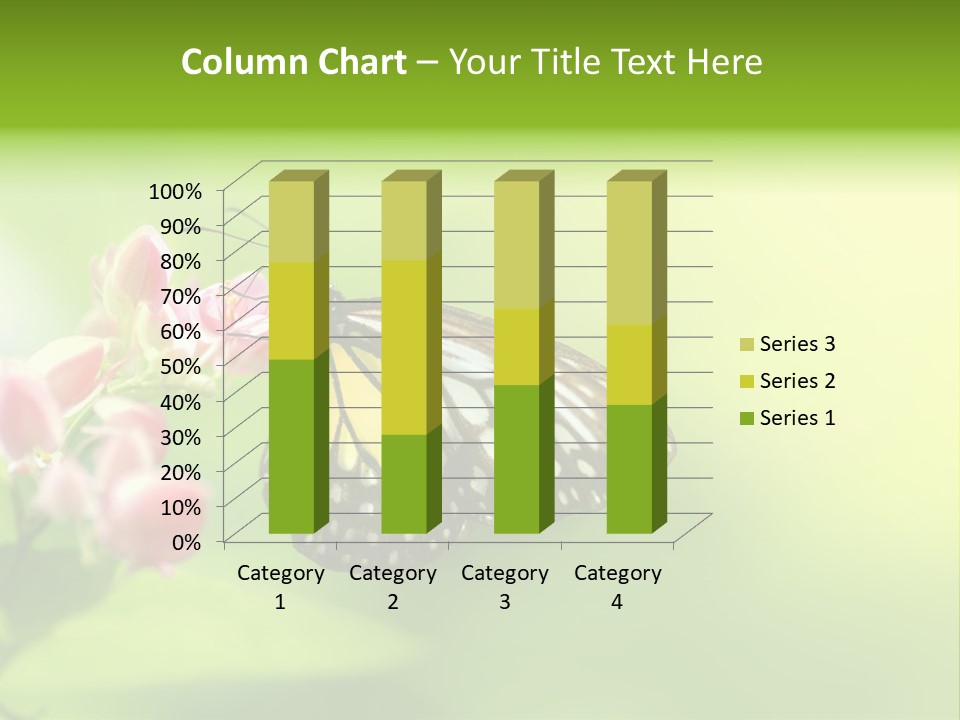 Macro Lepidoptera Color PowerPoint Template