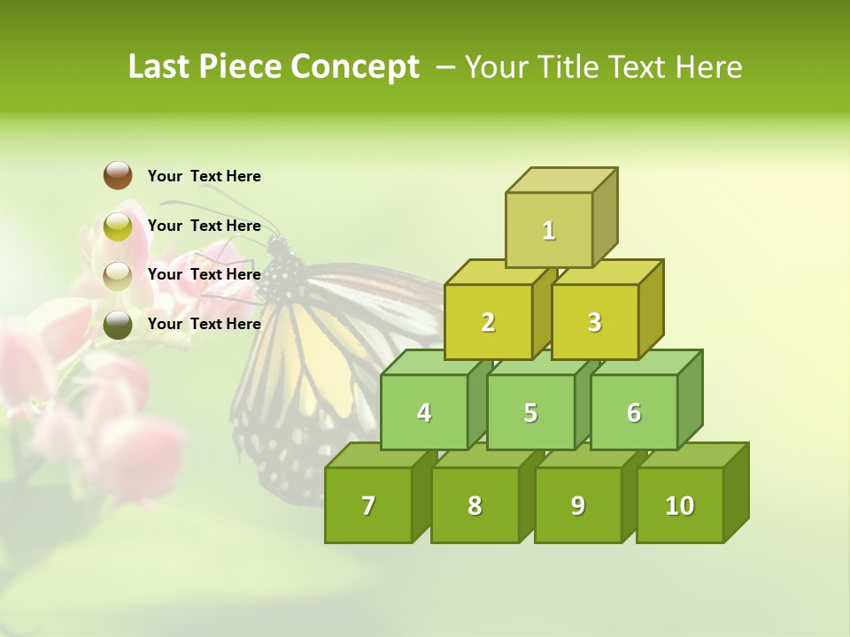 Macro Lepidoptera Color PowerPoint Template