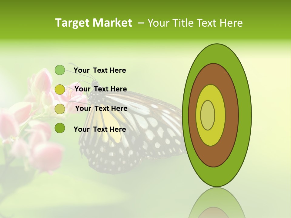 Macro Lepidoptera Color PowerPoint Template