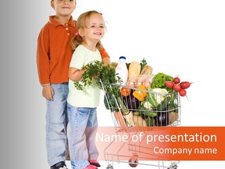 Lettuce Joyful Eggplant PowerPoint Template