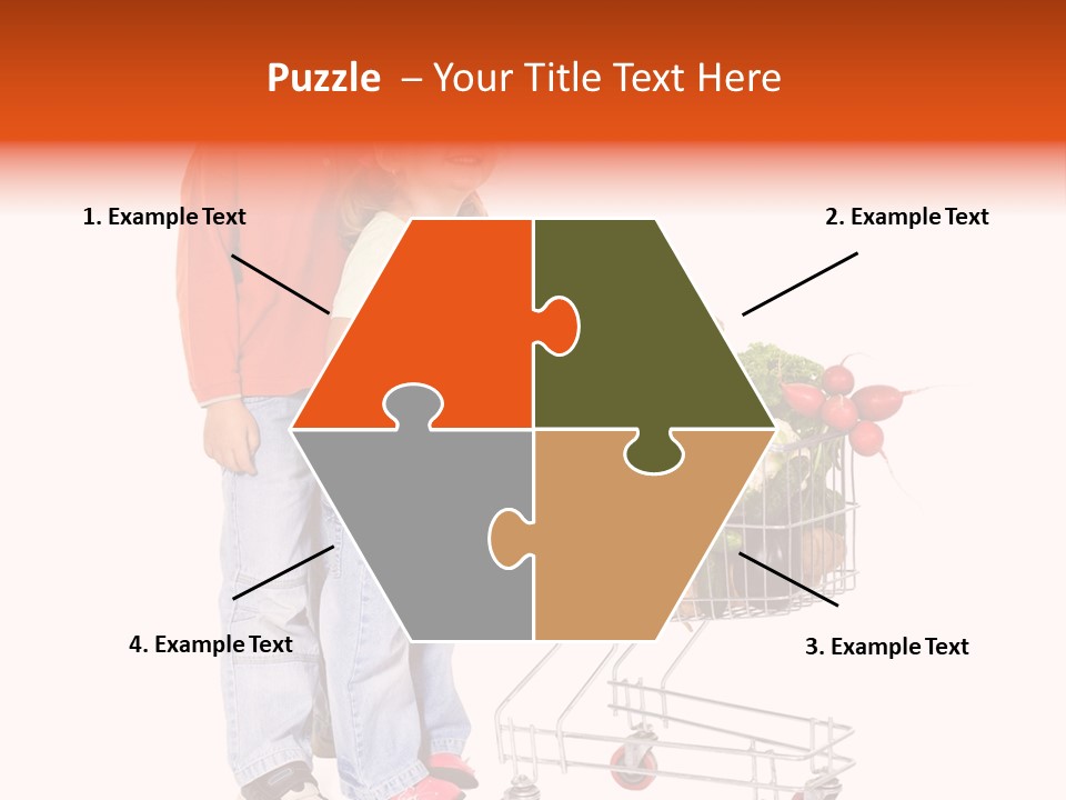 Lettuce Joyful Eggplant PowerPoint Template