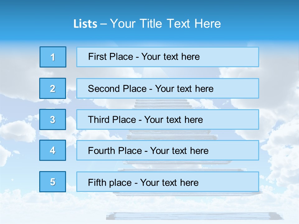 Eternity Light Paradise PowerPoint Template