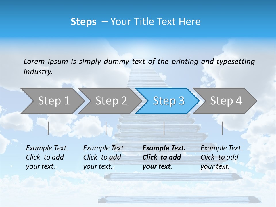 Eternity Light Paradise PowerPoint Template