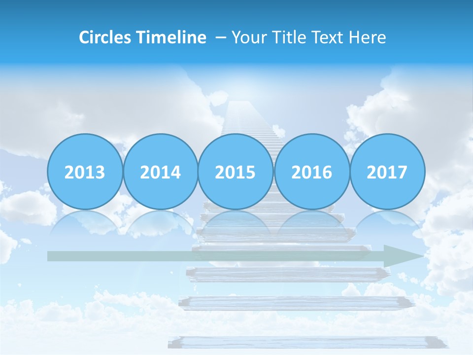 Eternity Light Paradise PowerPoint Template