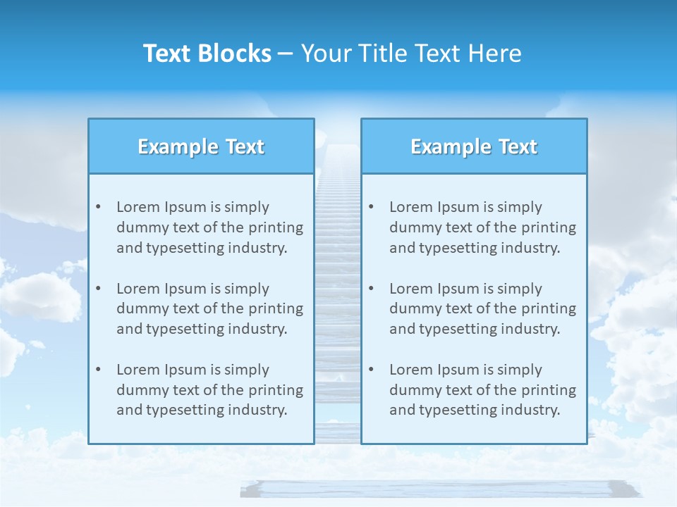 Eternity Light Paradise PowerPoint Template