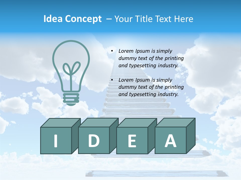 Eternity Light Paradise PowerPoint Template