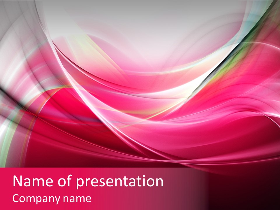 Glowing Generated Single PowerPoint Template