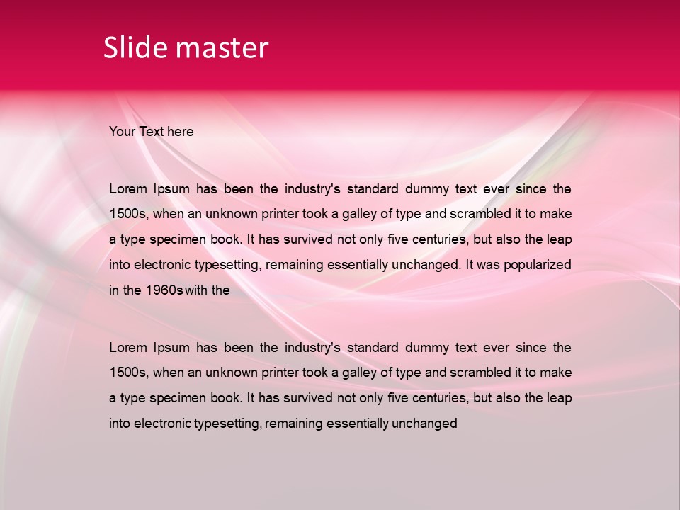Glowing Generated Single PowerPoint Template