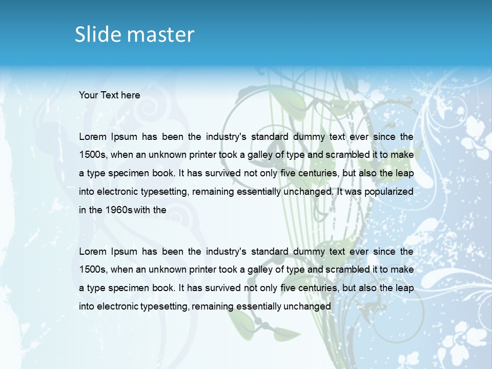 Fabric Illustration Study PowerPoint Template