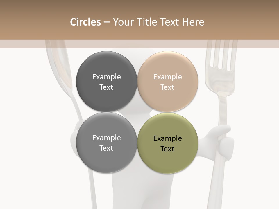 A Person Holding A Fork And A Knife PowerPoint Template