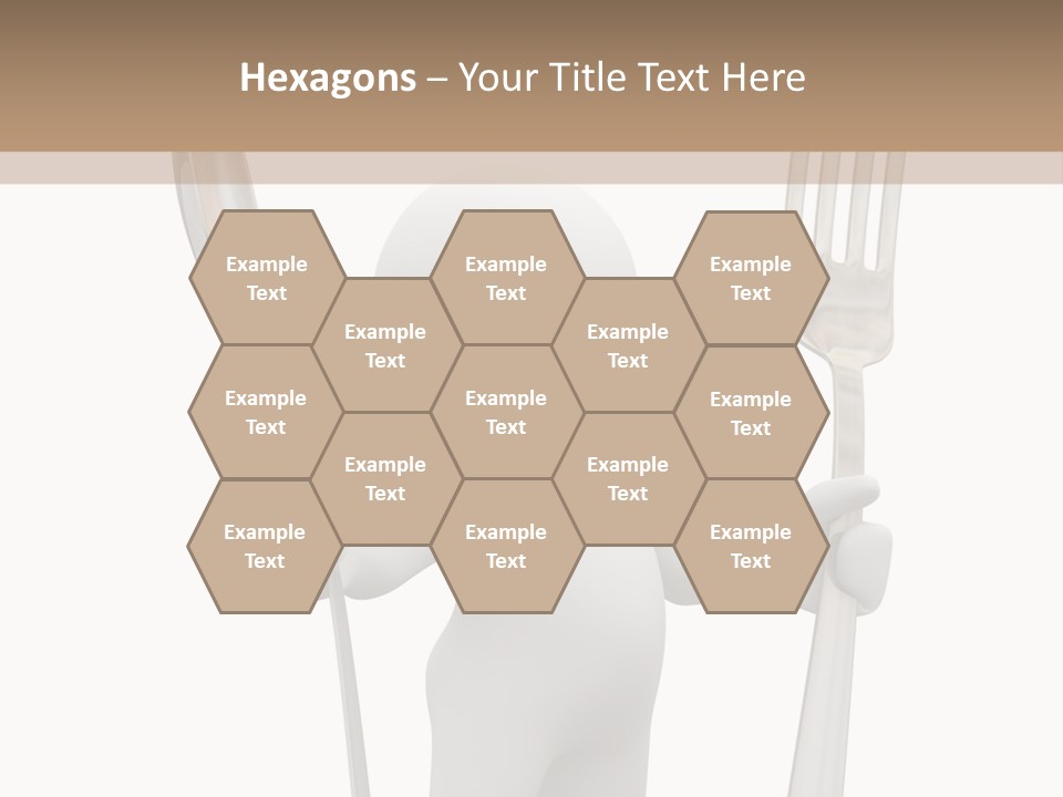 A Person Holding A Fork And A Knife PowerPoint Template