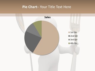 A Person Holding A Fork And A Knife PowerPoint Template