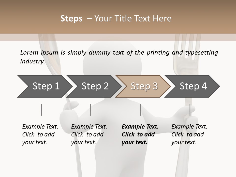 A Person Holding A Fork And A Knife PowerPoint Template